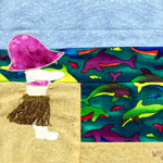 hawaii sunbonnet sue hula dancing state quilt block