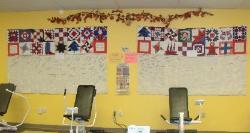 breast cancer quilt at Curves