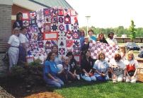 nifty fifty quilters breast cancer charity quilt