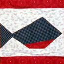 alaska state fish quilt block