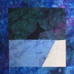 alaska whale batik  quilt block