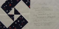 alaska quilt block in remembrance of 9/11
