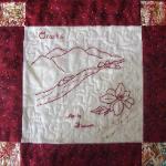 arkansas redwork quilt block