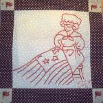 betsy ross and american flag quilt block