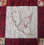 california redwork quilt block