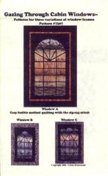 cabin window quilt wall hanging pattern