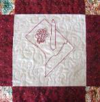washington dc redwork quilt block