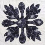hawaiian appliqued quilt block