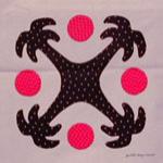 hawaiian appliqued quilt block