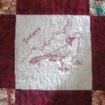 indiana state bird quilt block