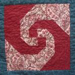 Indiana snail's trail state quilt block