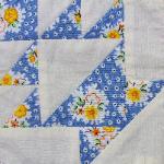 indiana 1930's reproduction fabric basket quilt block