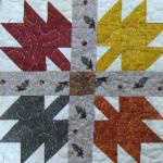 indiana maple leaf quilt block