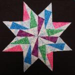 indiana quilt block in carol doak's star pattern