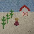iowa corn stalk quilt block