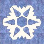 rhode island snowflake quilt block