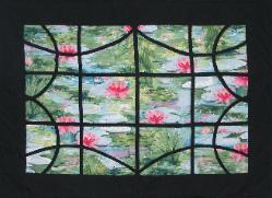 lily pads quilt wallhanging