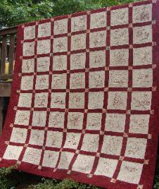 50 state redwork quilt