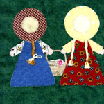 idaho sunbonnet sue quilt block