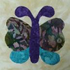 hawaii butterfly quilt block